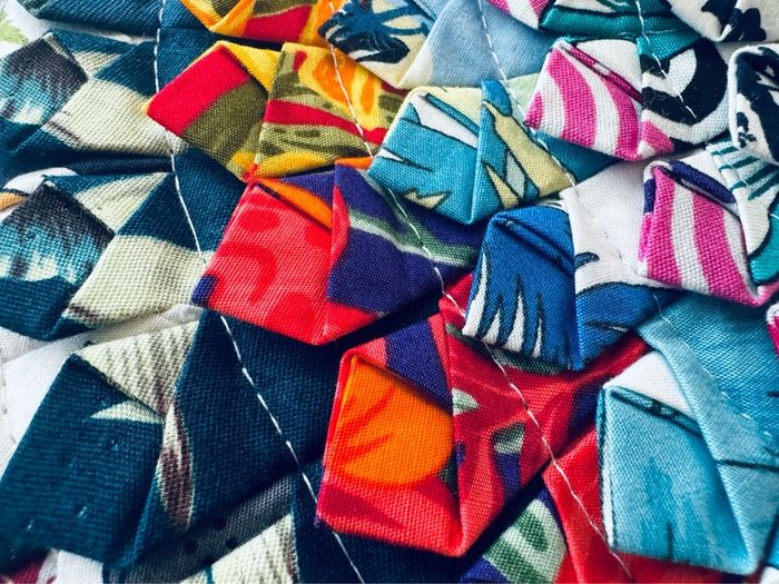 Handmade Thai Patchwork Cushion  or Wall Hanging