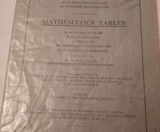 80's Mathematical Tables (Blue) and 90's