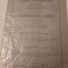 80's Mathematical Tables (Blue) and 90's