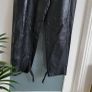 Vintage black genuine SPHINX leather pegged style high waisted pants with side and back pockets  14UK - Fit (12-14UK) Image 5