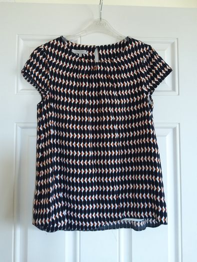 Hobbs Blouse Short Sleeved Top Size 10