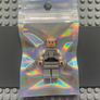 lego Star Wars sw0974 Lobot mini figure- Light Bluish Gray Uniform, Light Nougat Head, Dark Orange Eyebrows Image 3
