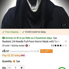 Kids brand new halloween mask
