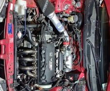 honda d16 stainless exhaust and ram air intake