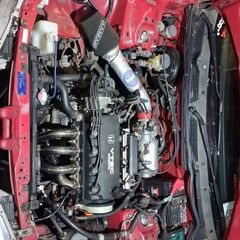 honda d16 stainless exhaust and ram air intake
