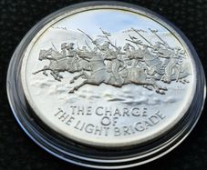 RARE - United Kingdom Medal 1968 - The Charge of The Light Brigade BCS 10, (42 Grams .999 Silver)