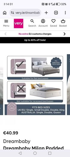 Bed rail. Dreambaby milan deluxe padded