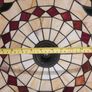 24 Inch Tiffany Style Table Lamp With 18 Inch Wide Stained Glass Shade And Polished Brass Base Image 7