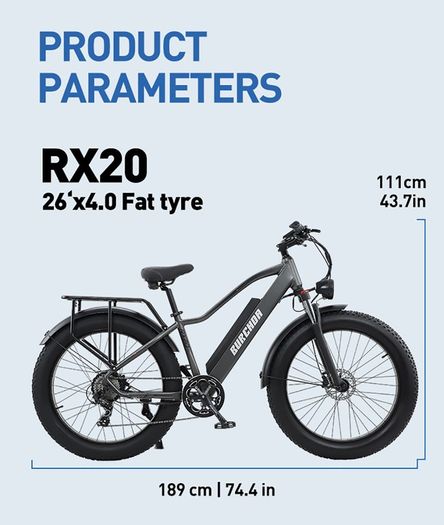 BURCHDA RX20 All-terrain Fat Tire Electric Bike