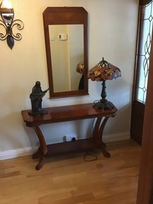 Hall table and mirror