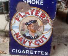 players enamel sign