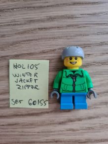 lego hol105 winter jacket zipper, set 60155