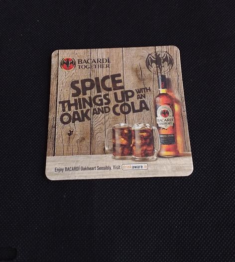 Bacardi Oakheart - Beer Mat/Coaster