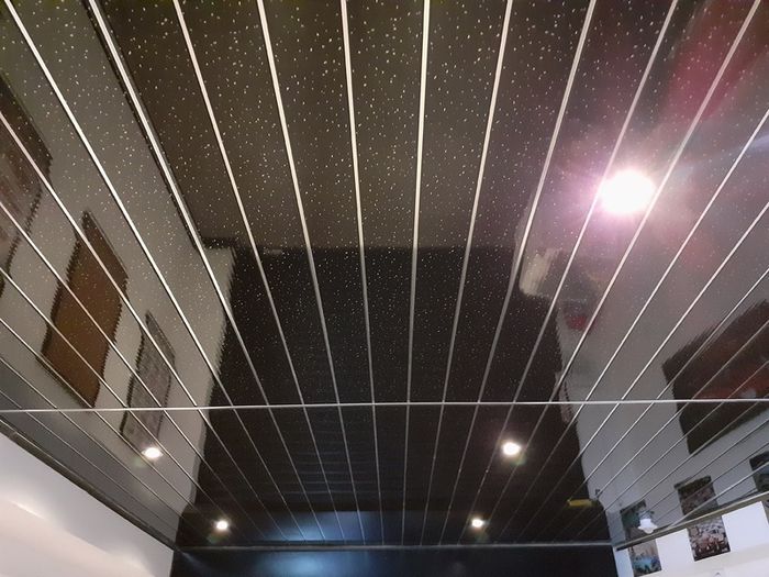 Black sparkle wall/celing cladding
