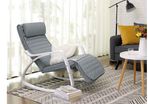 5 Positions Wood Rocking Chair,Relaxing Chair with  Adjustable Footrest