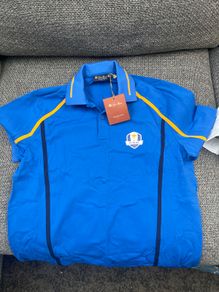 Loro Piana Official Team Europe Ryder Cup Polo Shirt  New With Tags .Medium