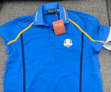 Loro Piana Official Team Europe Ryder Cup Polo Shirt  New With Tags .Medium