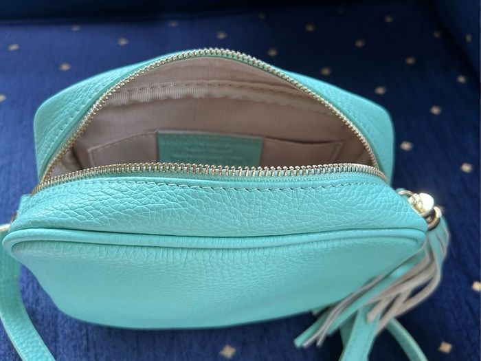 Leather handbag made in Italy