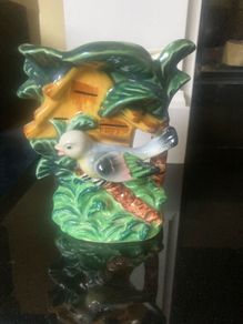 Vintage 50's Ceramic Wall Planter.