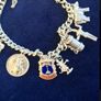 Silver Vintage Hallmarked Charm Bracelet with 14 Charms Image 2