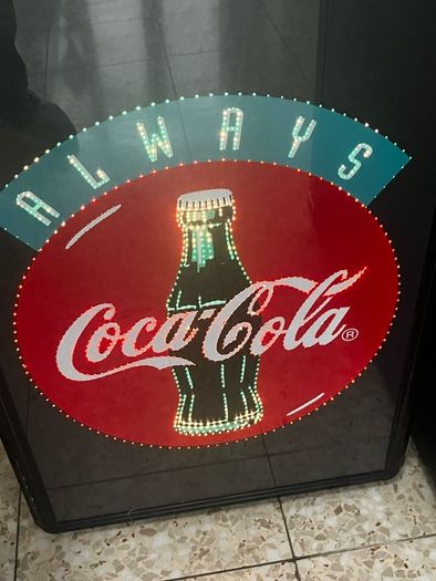Coca Cola Fibre Optic Light Box