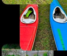 pair of Lawrence kayaks