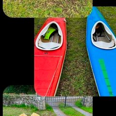 pair of Lawrence kayaks