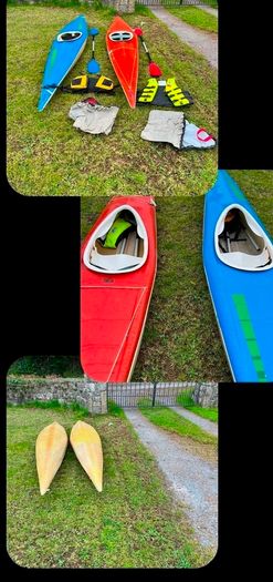 pair of Lawrence kayaks
