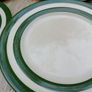 Tg Green side plates/ Cloverleaf / Cornishware green stripe Image 3