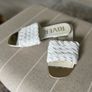 River Island White Woven Sandals Size 6 Image 4