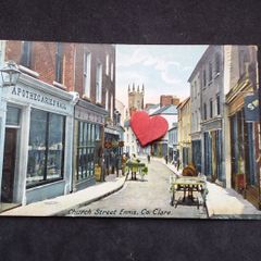 Ireland Postcard : Church Street , Ennis , Co. Clare - 1900s