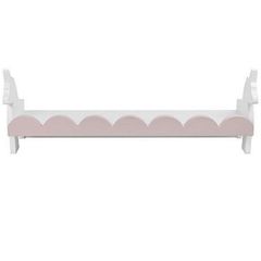 Pink and white unicorn shelves x2.
