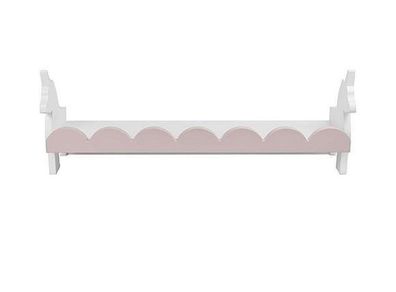 Pink and white unicorn shelves x2.