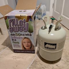 Empty helium tank