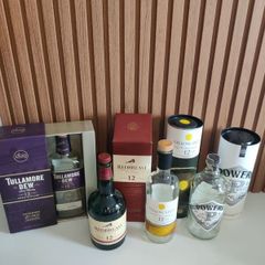 Redbreast, Powers John's Lane, Yellow Spot, Tullamore 12YO empty bottles