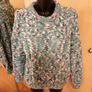 Wool Mix Aran Hand Knit Jumper Large New Image 3