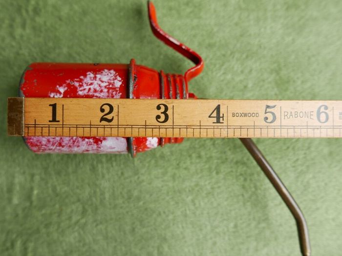 Vintage Red Oil Can, Pump