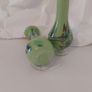 Fabulous Pair of Mid Century Matching Mouth-Blown Glass Vases In Lime Green with Swirls, Unknown Maker, Possibly Italian/Murano, Japanese or Chinese, Circa 1950 Image 10