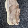 Beige Shoe tree sandals with small flowers size 6 Image 3