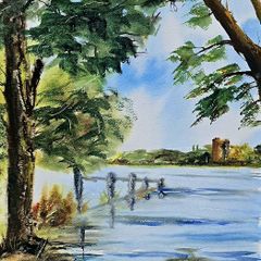 cloughouther castle  co cavan watercolour