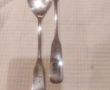 Stamped Silver Serving Spoons