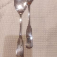 Stamped Silver Serving Spoons