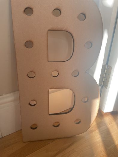 Wooden letter B