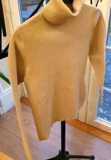 Zara Gorgeous Gold Knit Girl's Jumper Age 10 Yr