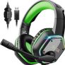 USB Gaming Headset for PC - Computer Headphones with Microphone/Mic Noise Cancelling, 7.1 Surround Sound Wired Headset & RGB Light - Gaming Headphones for PS4/PS5 Console Laptop MULTIPLE COLOURS AVAILABLE, SEE PHOTOS (FREE POSTAGE) Image 4