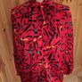 VINTAGE Patterned Pussy-Bow Blouse Image 2
