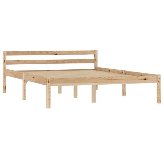 Bed Frame Solid Pine Wood 140x200 cm