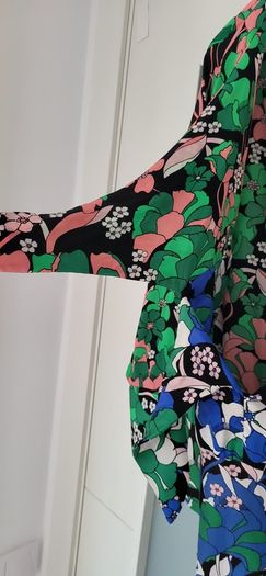 ZARA floral double tie-front bodysuit Sz S (Fit 8UK) - Bnwot - Rrp 24.99