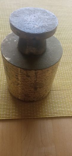 Brass round anvil or weight