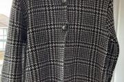 Premium brand Hajo 67% wool herringbone cardigan/jacket